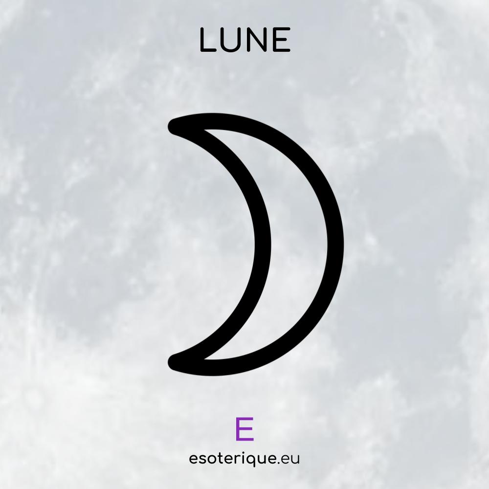 Symbole planète Lune - Esoterique_eu