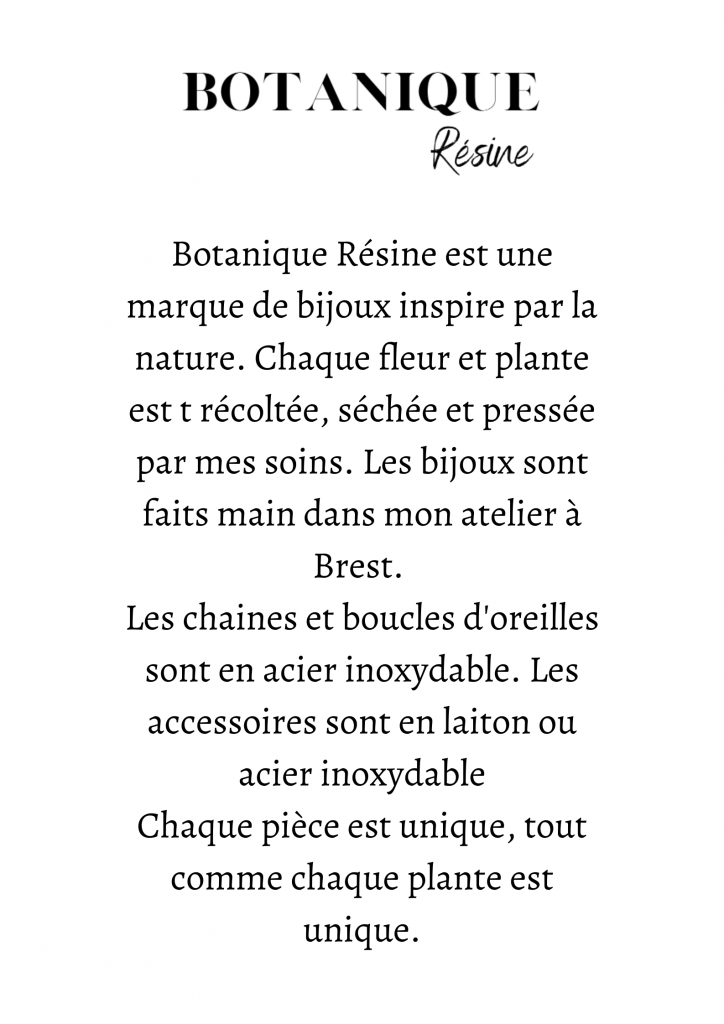 Botanique-Résine