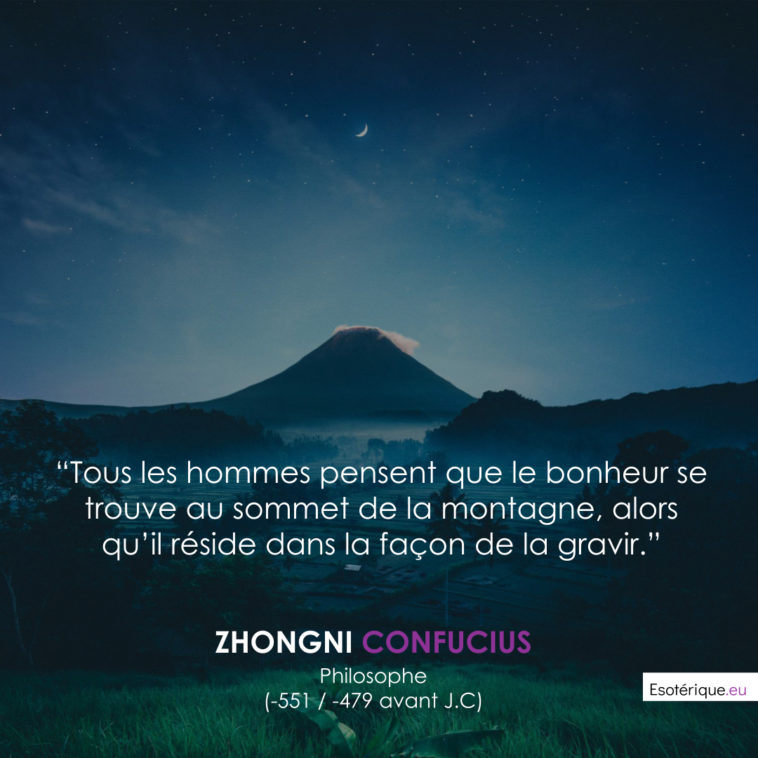 Proverbe citation - Confucius Zhongni