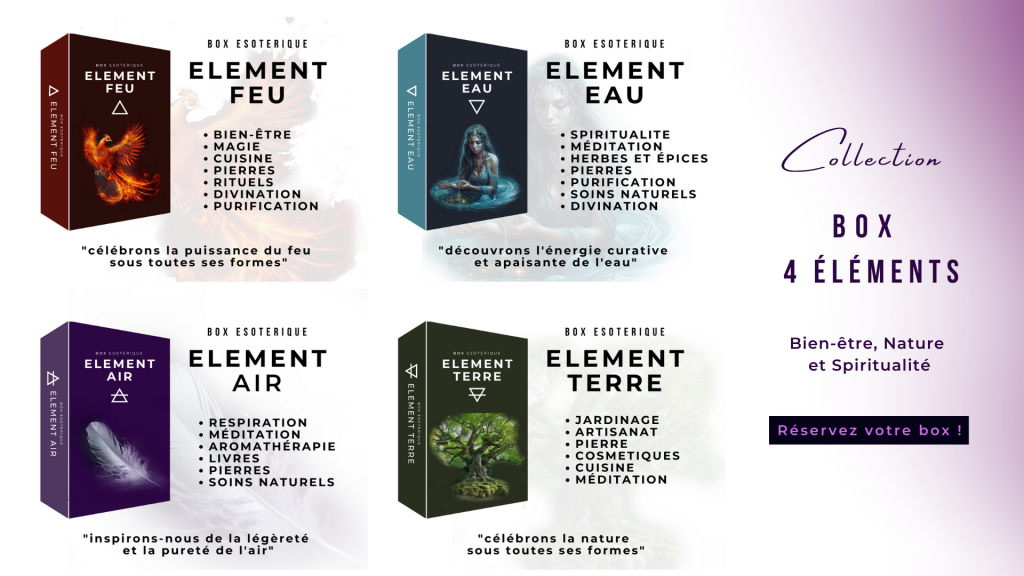 Box 4 éléments ésotérique