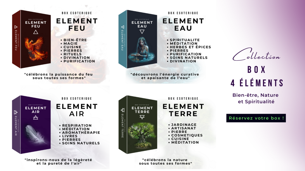 Box 4 éléments ésotérique