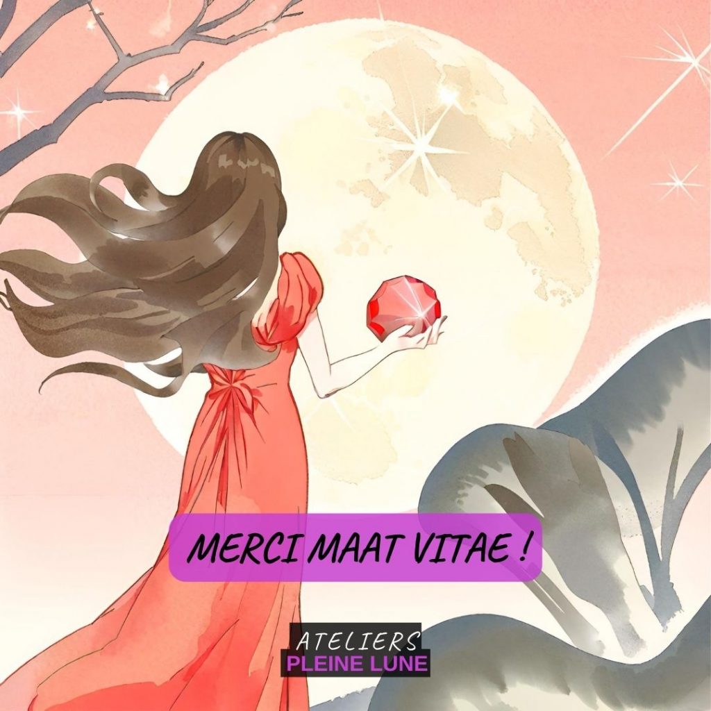 Remerciement - Maat Vitae - Sarah Toussaint-Piquard - Ateliers Pleine Lune Lannion