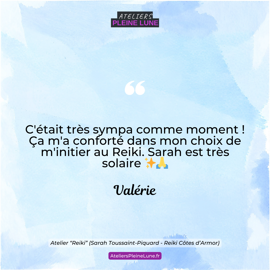 Avis - Ateliers Pleine Lune - Lannion - Bien etre