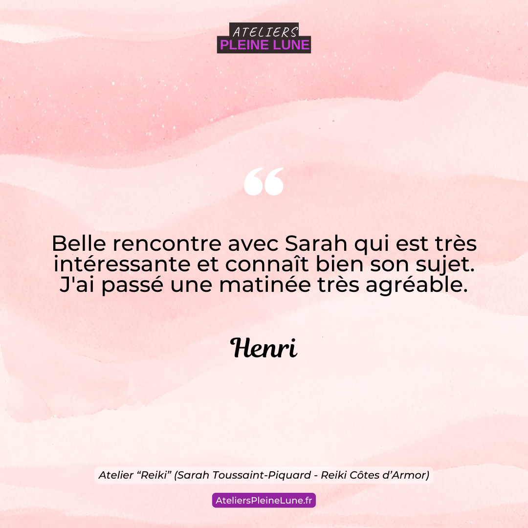 Avis - Ateliers Pleine Lune - Lannion - Bien etre 82