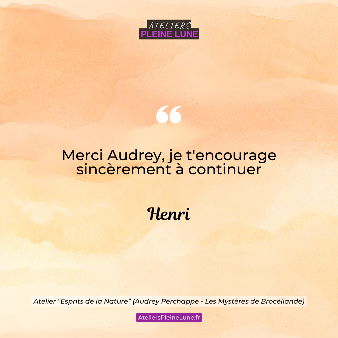Avis - Ateliers Pleine Lune - Lannion - Les Mystères de Brocéliande