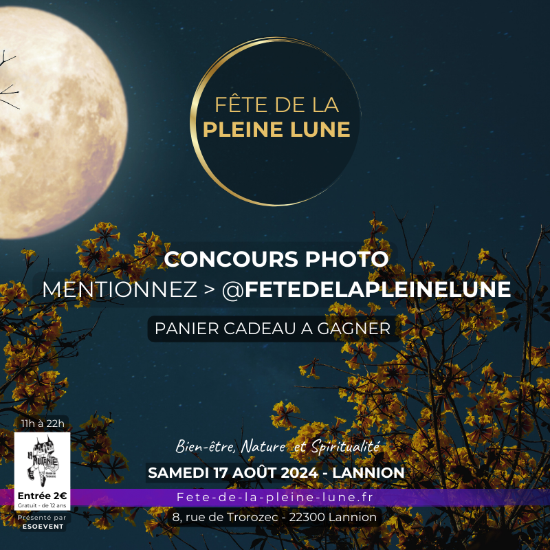 Jeu concours - Fête de la Pleine Lune - Lannion