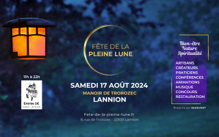 Bannière Fette de la Pleine Lune 2024 - Lannion - Manoir de Trorozec