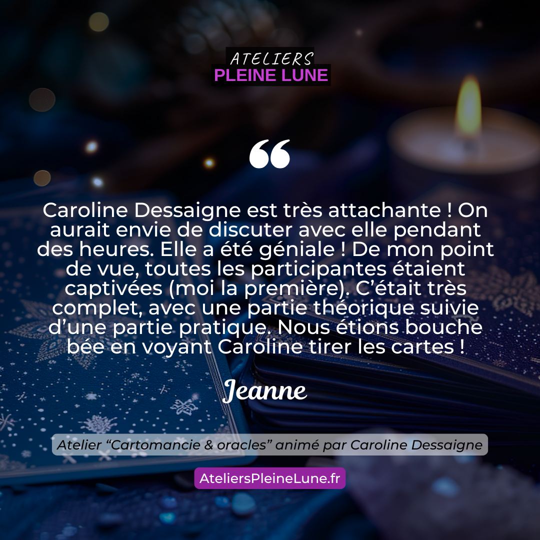 Avis - Cartomancie - Caroline Dessaigne - Chemin de Femme