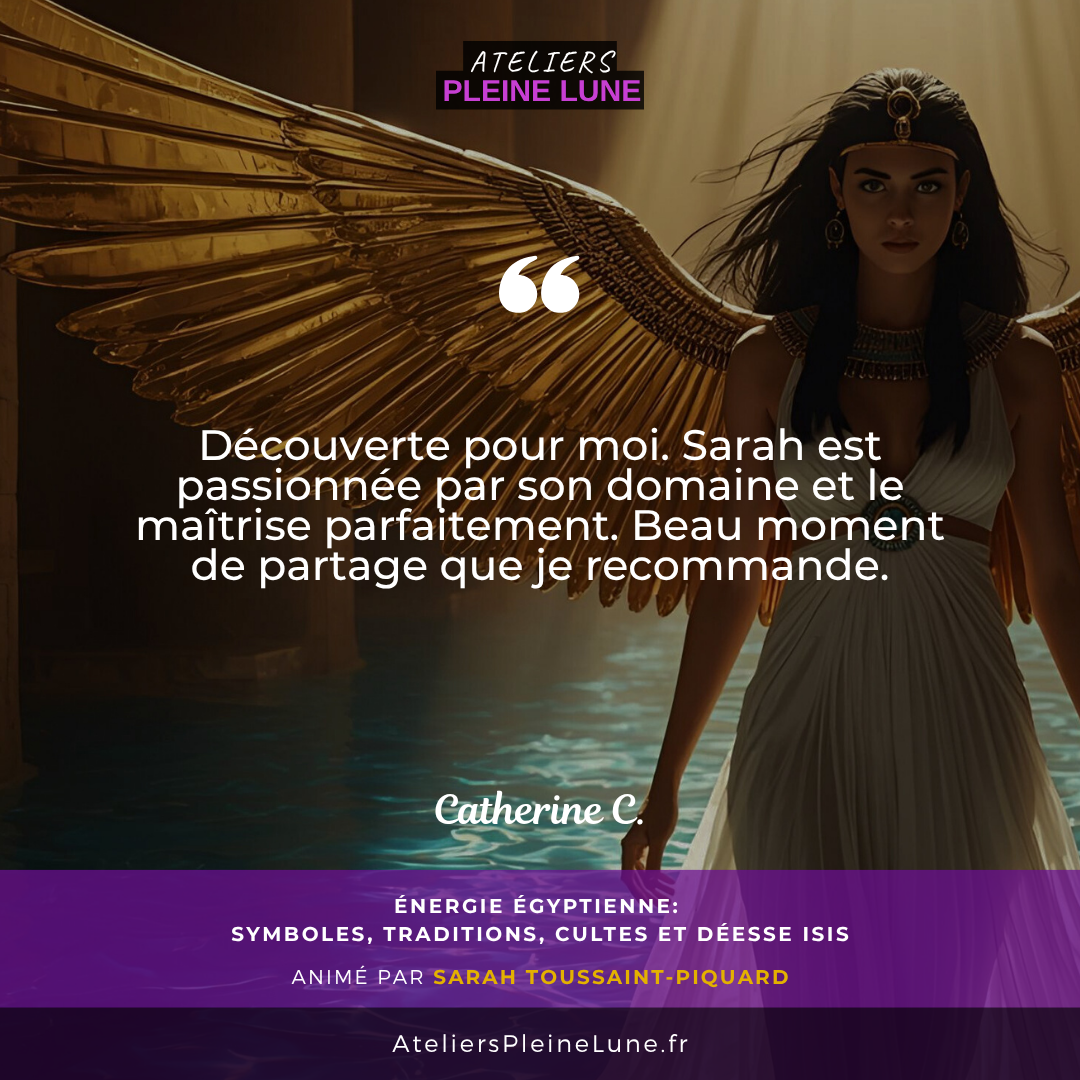 1 Avis - Energie Egyptienne - Sarah Toussaint Piquard - Ateliers Pleine Lune