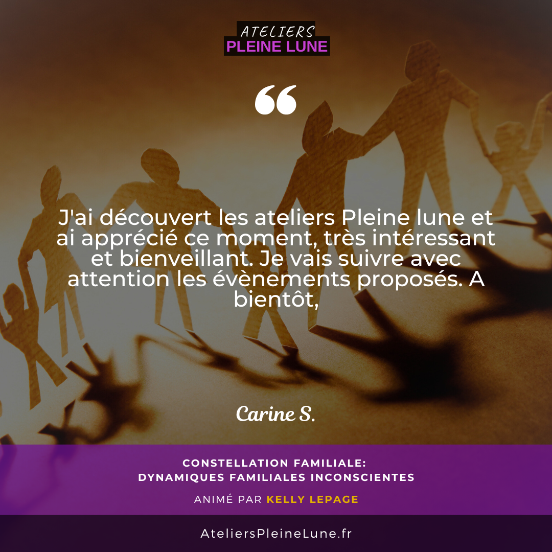 Avis - Constellation familiale - Kelly Lepage - Ateliers Pleine Lune - Cotes d'armor - Bretagne