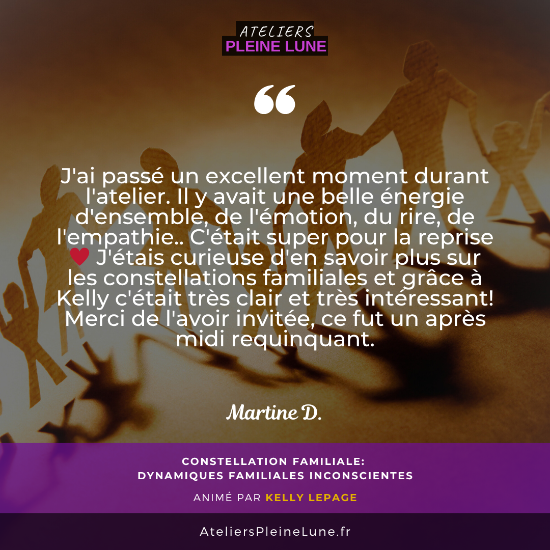 Avis - Constellation familiale - Kelly Lepage - Ateliers Pleine Lune - Cotes d'armor - Bretagne