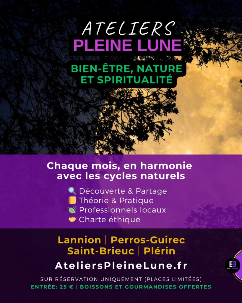 Affiche Ateliers Pleine Lune - 2025 2026