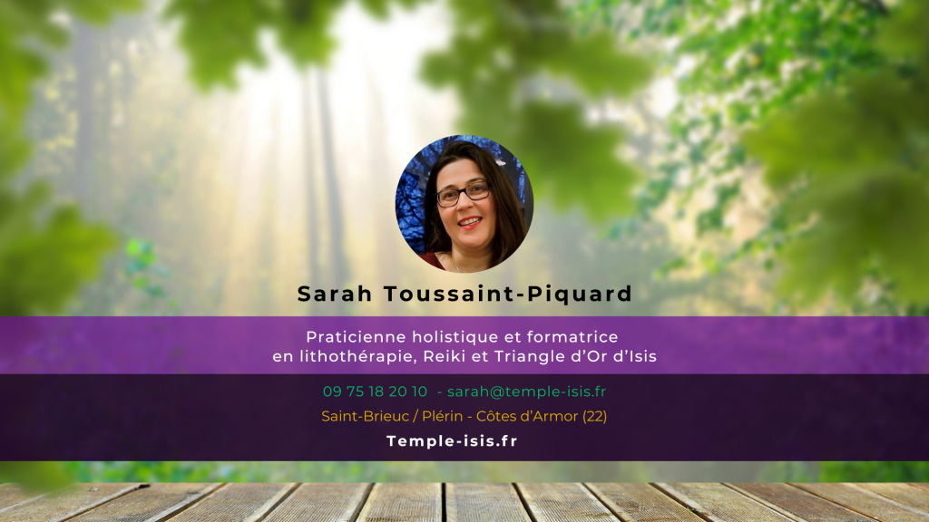 Sarah Toussaint-Piquard - Temple d'Isis - Energie egyptienne - Ateliers Pleine Lune