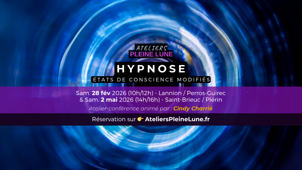 Bannière Hypnose - Cindy Charrié - Ateliers Pleine Lune