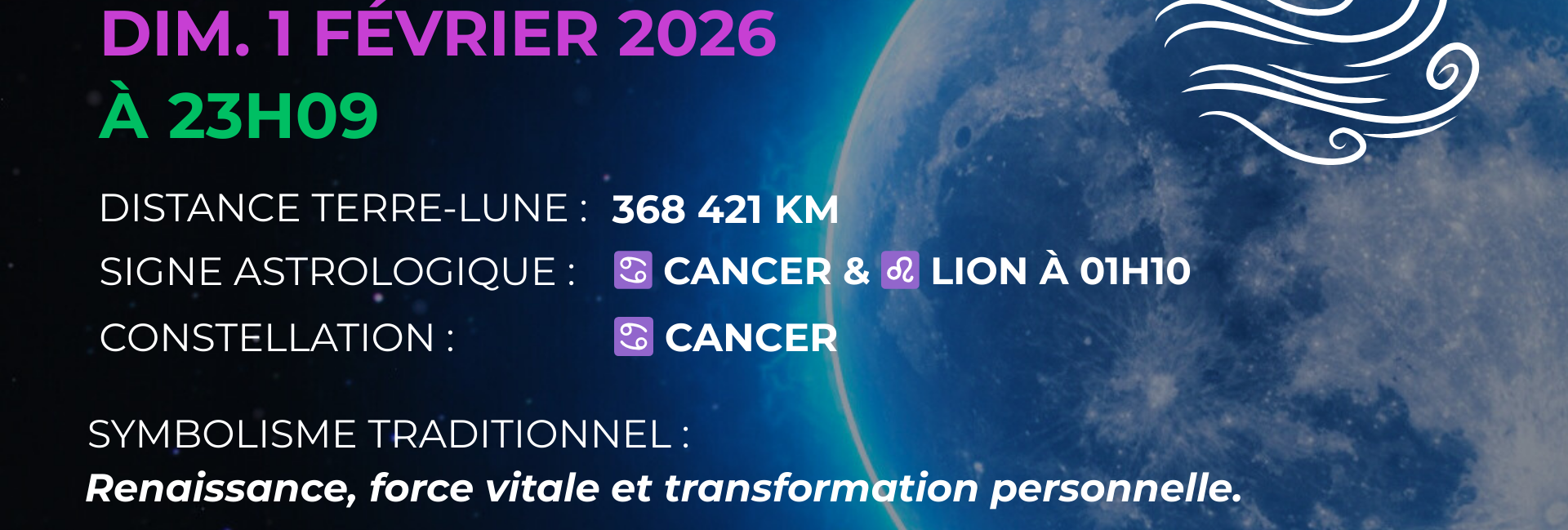 PLEINE LUNE février 2026