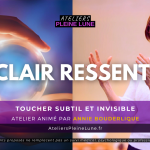 Reportage Clair ressenti - Toucher subtil et invisible - Annie Bouderlique - Ateliers Pleine Lune