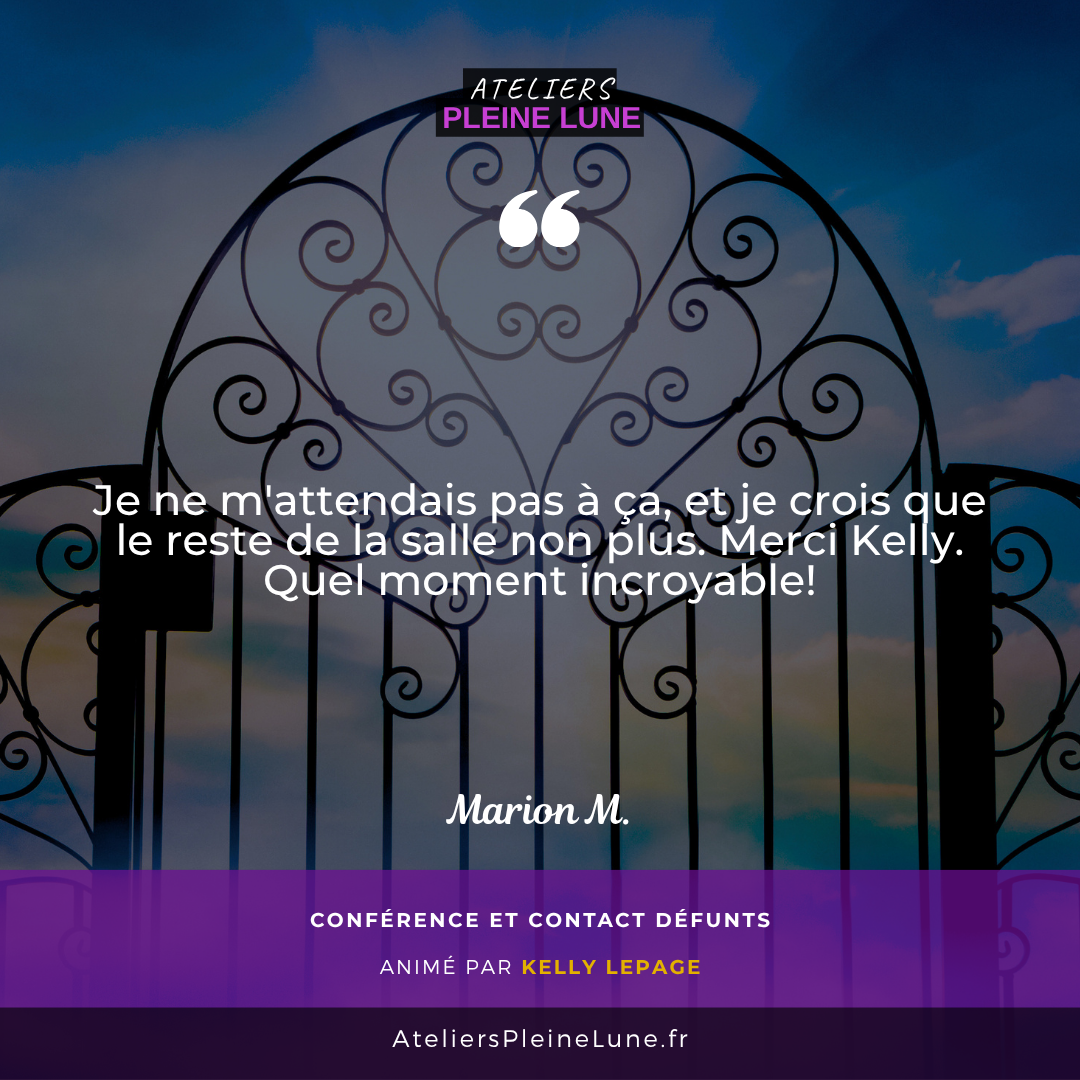 AVIS - Médiumnité - Kelly Lepage - Ateliers Pleine Lune