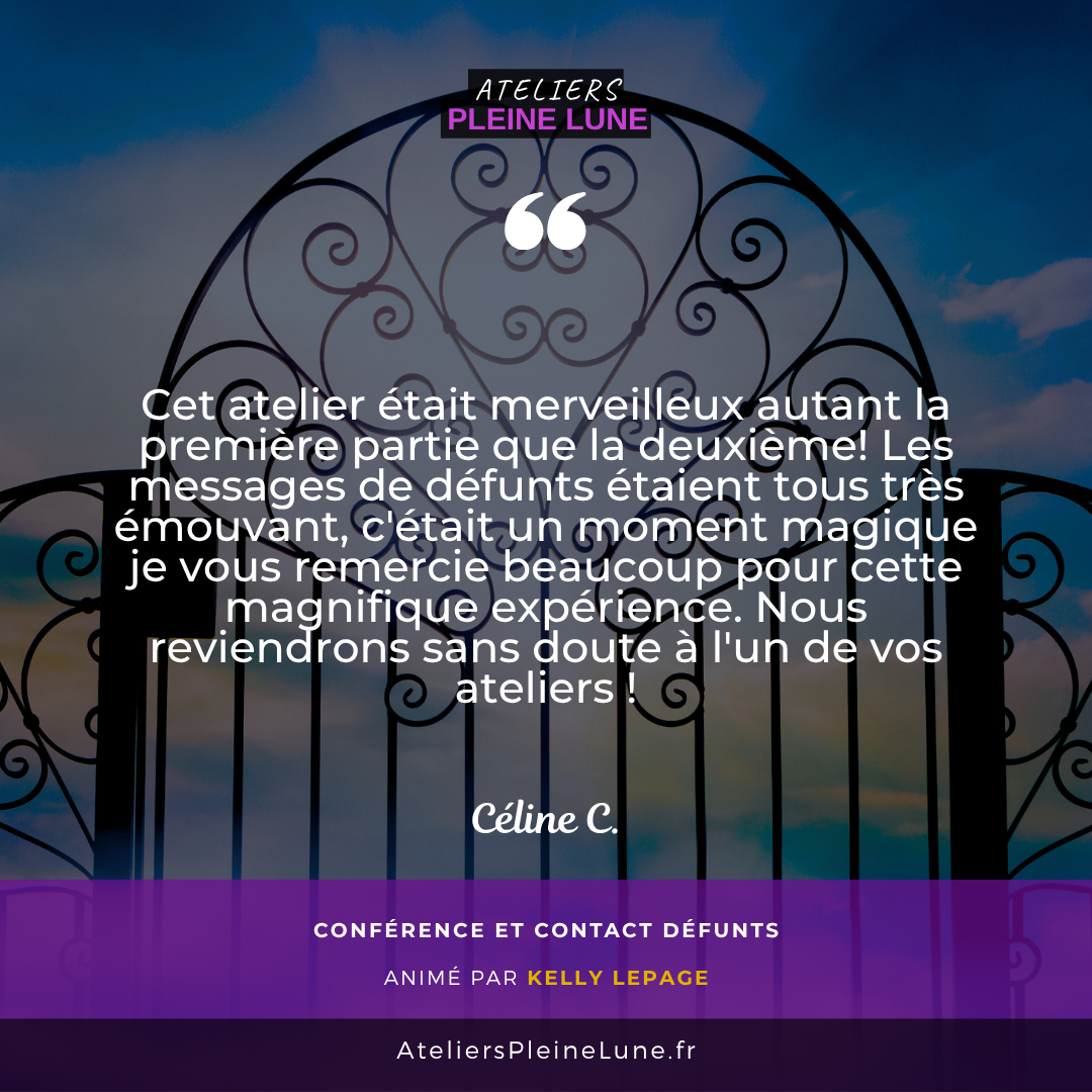 AVIS - Médiumnité - Kelly Lepage - Ateliers Pleine Lune